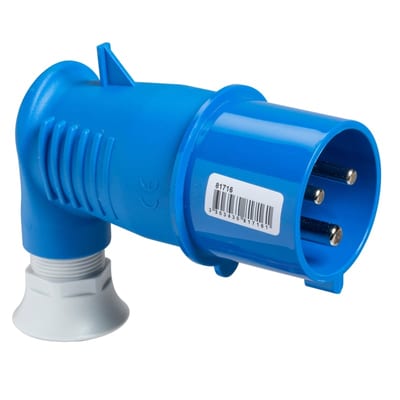 Plug, 90O 32A 2P+J 230VIP44
