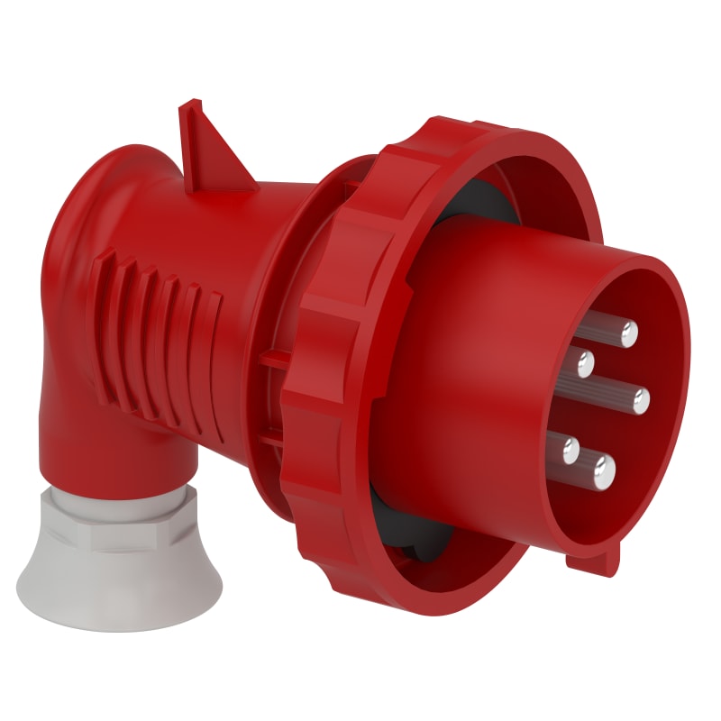 Plug, 90O 32A 4P+J 400VIP67 (81771)