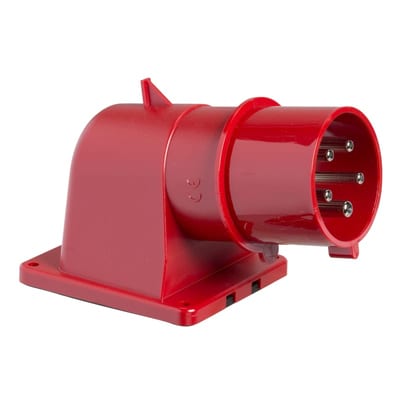 Wall-Mounted Appliance Inlet,16A 3P+J 400VIP44