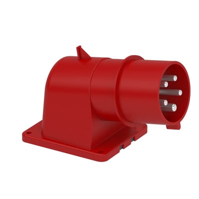 Wall-Mounted Appliance Inlet,32A 4P+J 400VIP44