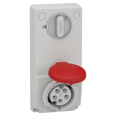 Inf.socket 16A 4P+J m/br 400V (82036)
