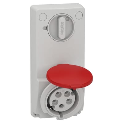 Inf.socket 32A 4P+J m/br 400V (82047)