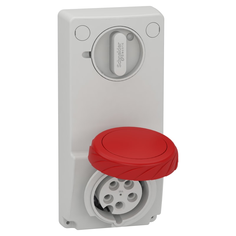 Inf.socket 16A 4P+J m/br 400V (82086)