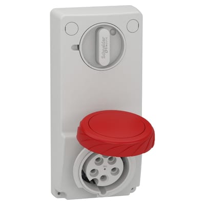 Inf.socket 16A 4P+J m/br 400V (82086)