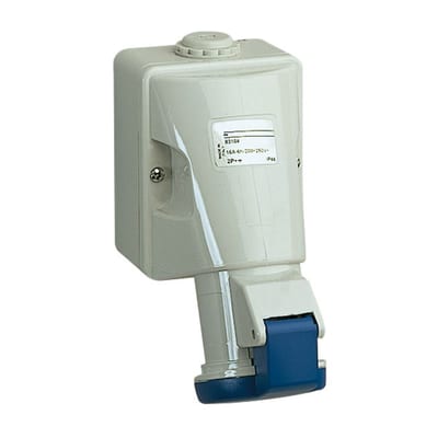 PratiKa Wall-Mounted Socket Outlet, Large, 16 A 2P+E 230 V (83104)