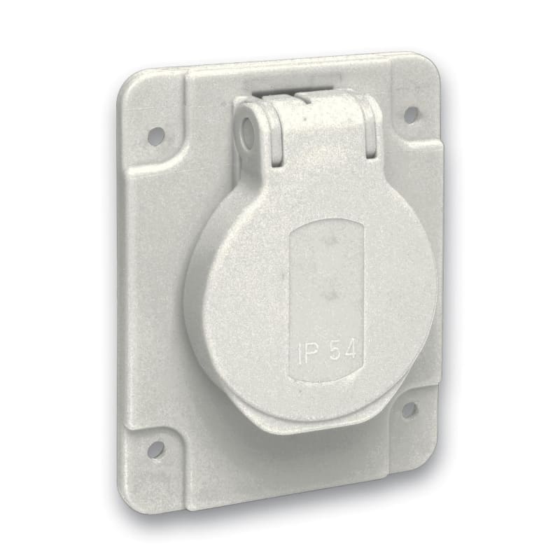 Socket. 2P 10/16A 65X85 grey B (PKS62G)