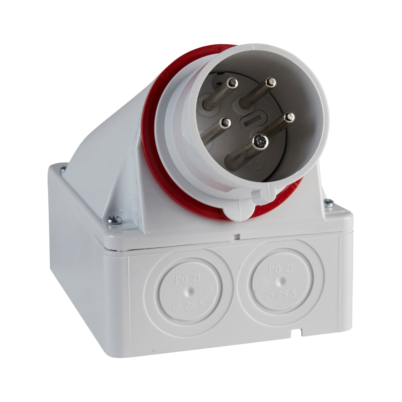 Wall-mounted. App.innt. 32A 4P+J 400V (83521)