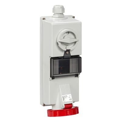 Socket m/br.+4,5MOD 32A 4P+J