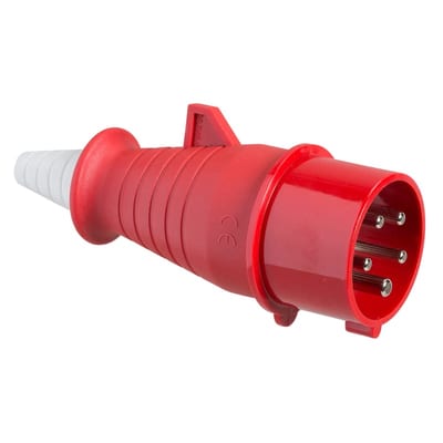 Plug with phase changer. 16A 4P+J 400