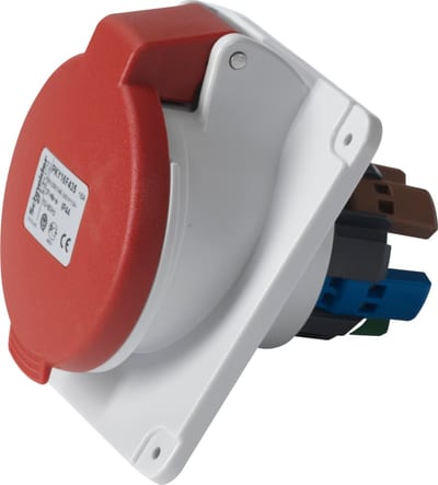 Schneider Electric Socket, Mureva PK, panel-mounted, fast connection, 16A, 3P+N+E, 400V, IP44 PKY16F435