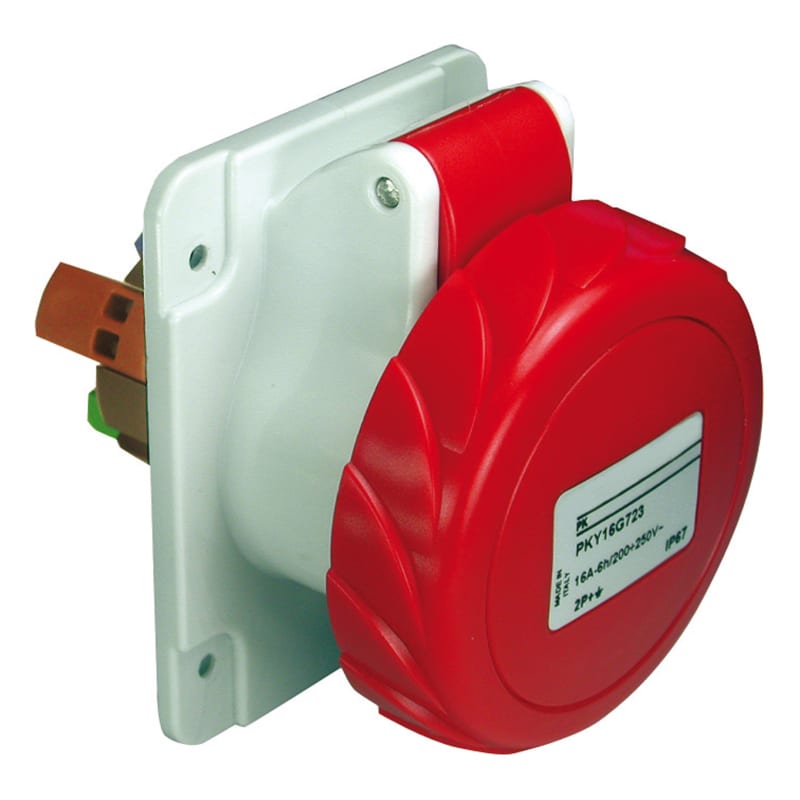 Schneider Electric Socket, Mureva PK, panel-mounted, fast connection, 16A, 3P+N+E, 400V, IP67 PKY16G735