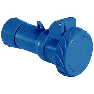 Schneider Electric PratiKa wander socket - straight - 16 A - 3P + E - 200...250 V AC - IP67 PKY16M724
