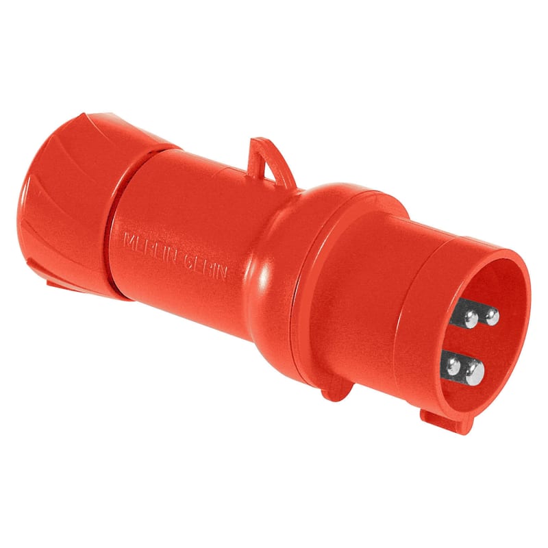 Schneider Electric PratiKa wander plug - straight - 16 A - 3P + E - 380...415 V AC - IP44 PKX16M434
