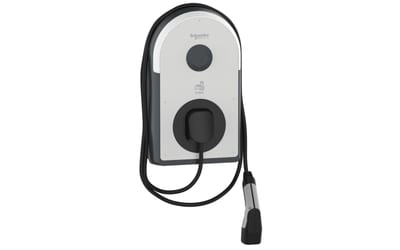 Schneider Electric Charging station, EVlink Pro AC/AC Metal, 7.4kW, 32A, 1P+N, T2 attached cable, RDC-DD 6MA, RCD Asi 30MA, MNx aux. EVB3S07NCA