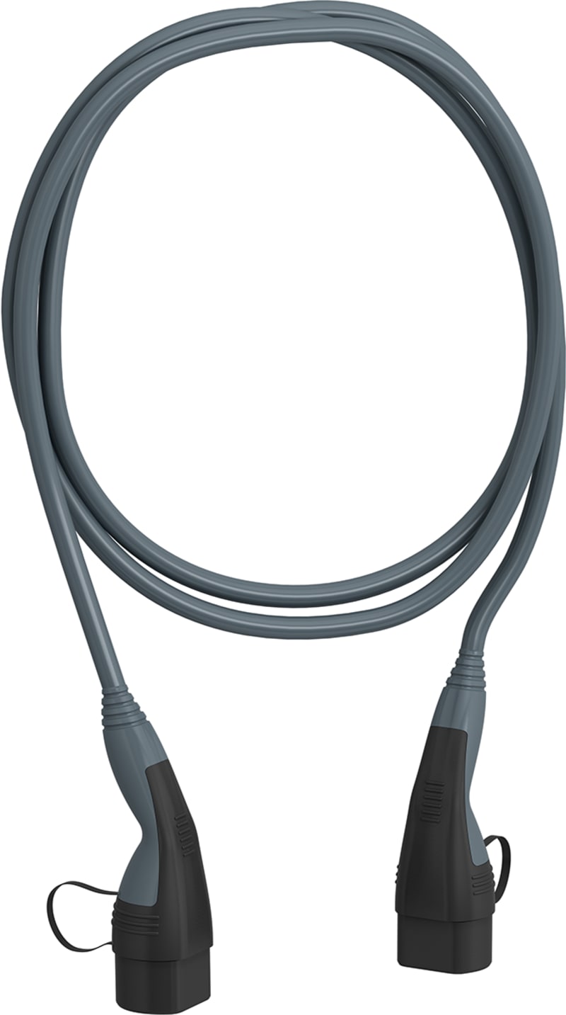 Schneider Electric Charging cable, EVlink, 5M, 32A, 3-Phase, T2 connector at each end of cable EVP1CNS32322