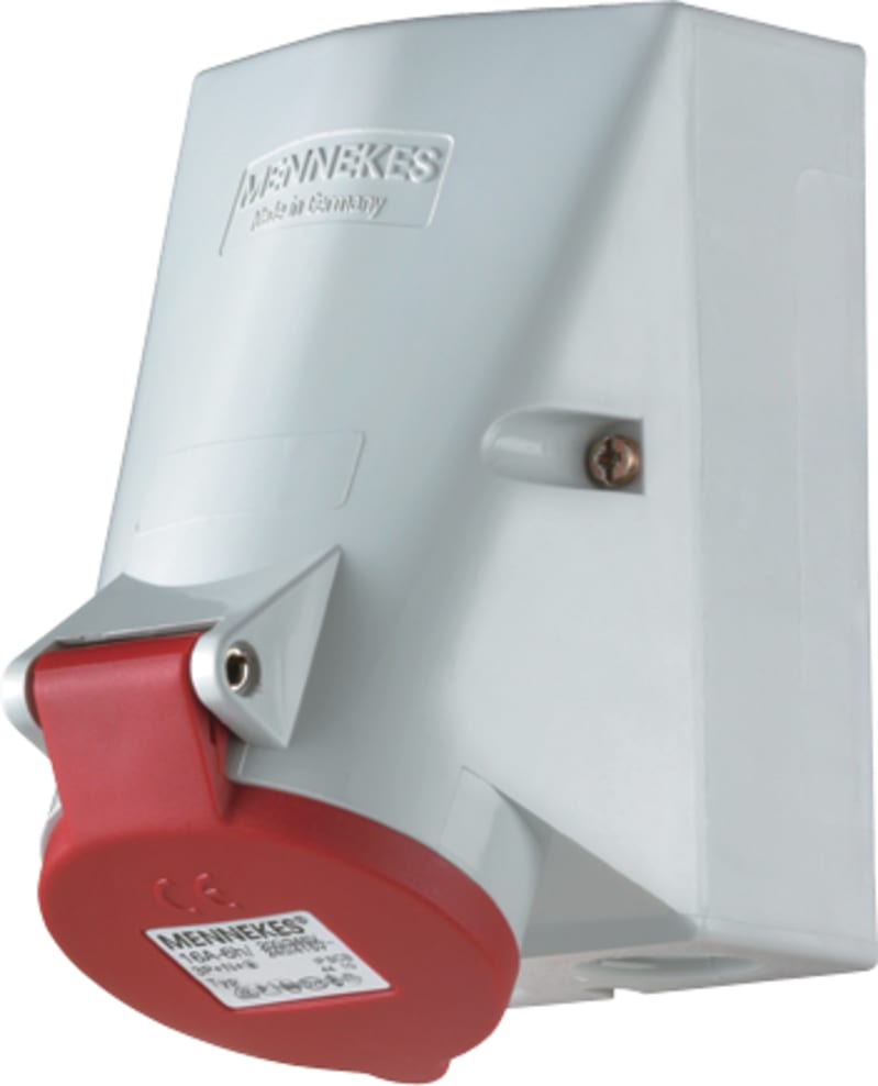 Wall-Mounted Socket 16 A 5P 6h 400 V, IP44 (419)