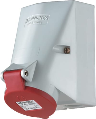 Wall-Mounted Socket 32 A 5P 6h 400 V, IP44