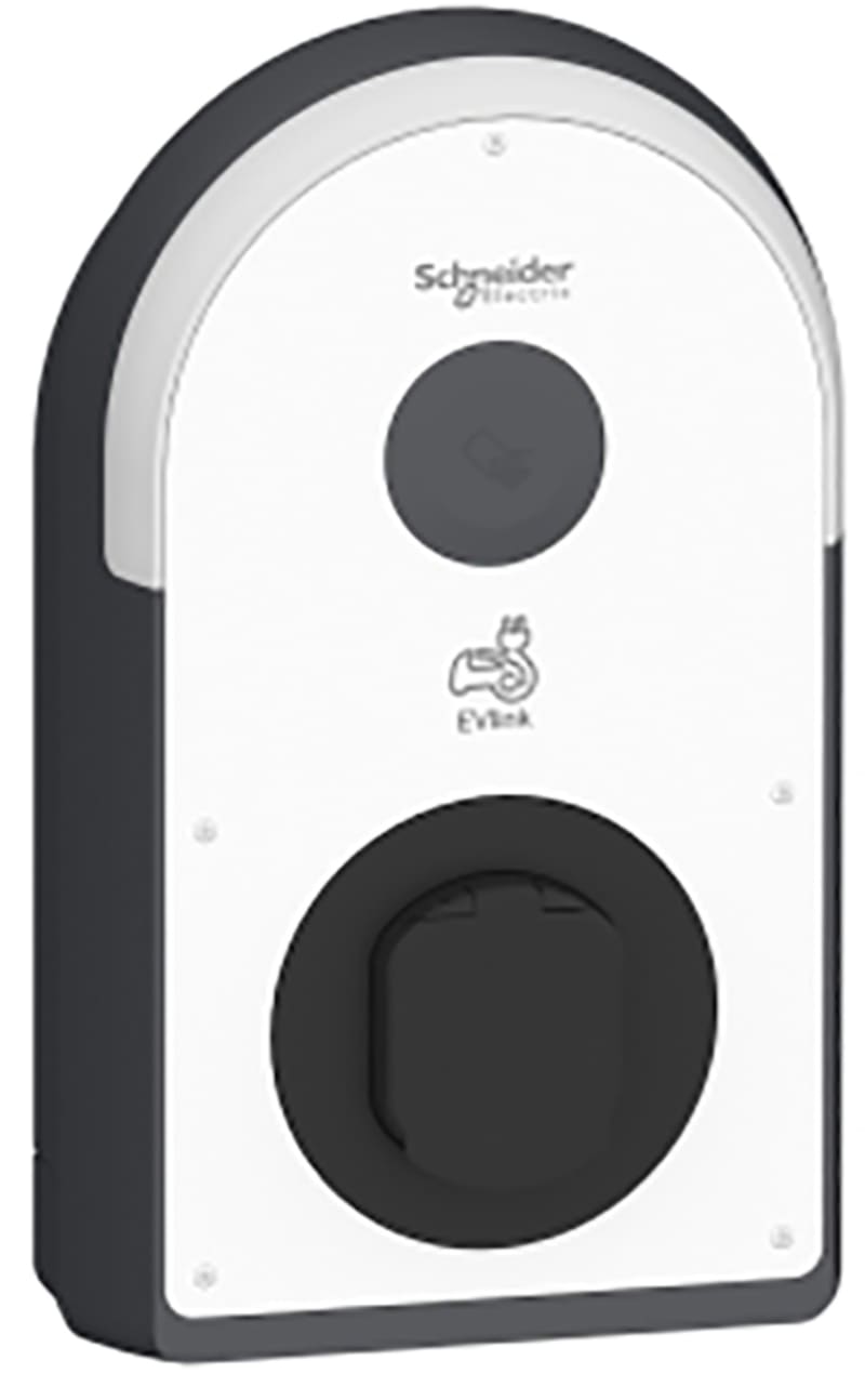 Schneider Electric Charging station, EVlink Pro AC Metal, 22kW, 32A, 3P+N, T2S socket-outlet, RCD B-EV, MNx aux., MID meter EVB3S22N40MR