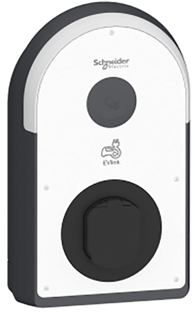 Schneider Electric Charging station, EVlink Pro AC Metal, 22kW, 32A, 3P+N, T2S socket-outlet, RCD B-EV, MNx aux., MID meter EVB3S22N40MR