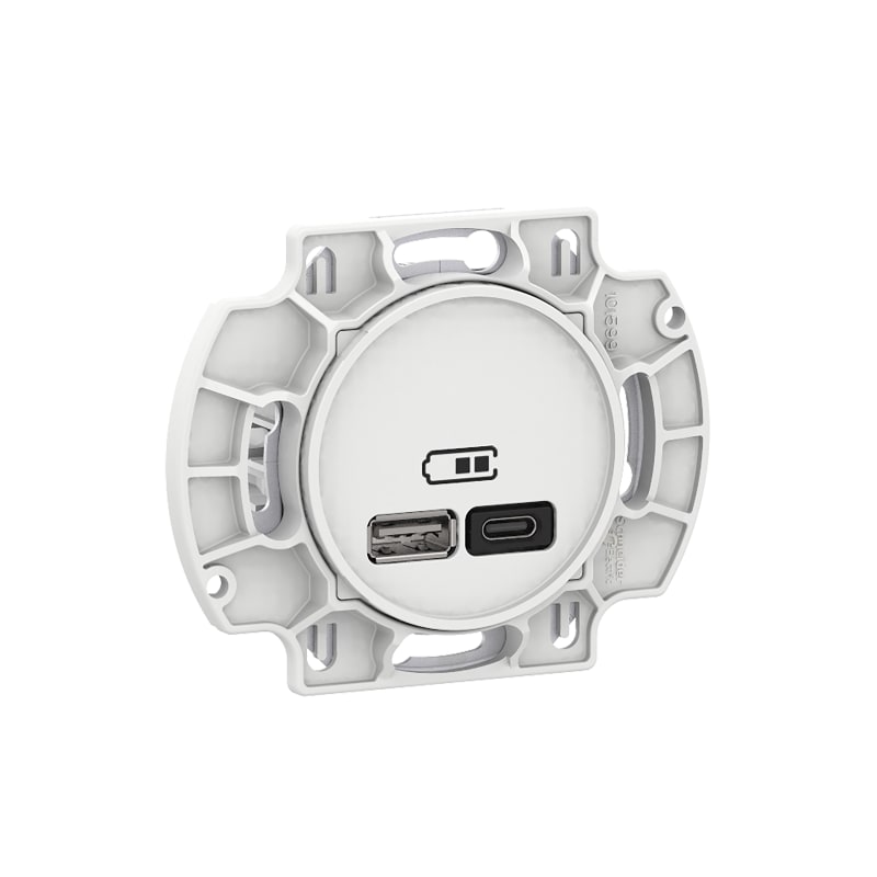 Robust USB A+C outlet 45W White (WDE000942)