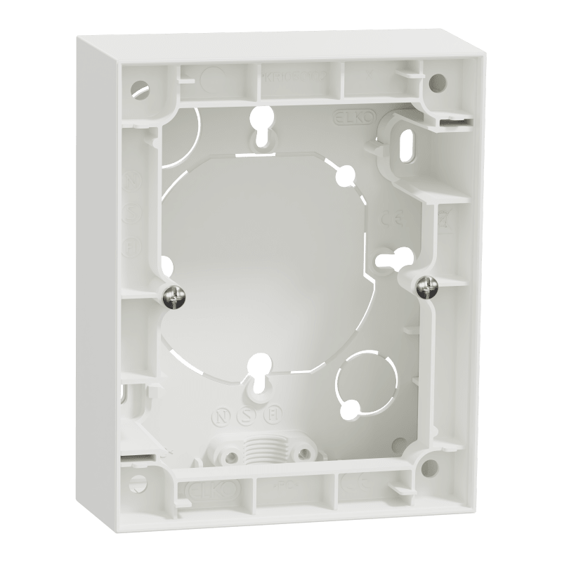Jacket double recessed socket One PURE WHITE (EKO50032)