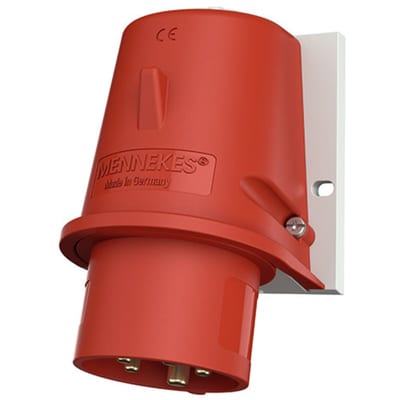 Wall-Mounted Appliance Inlet with PHASE CHANGER.432-6 IP44