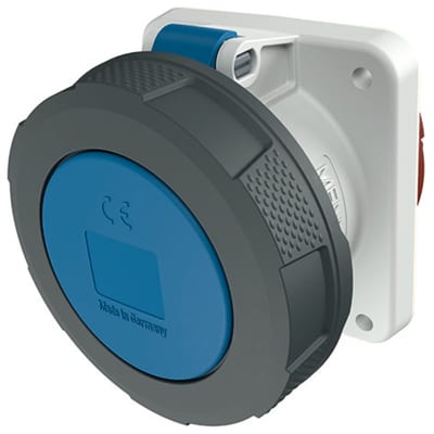 Panel-Mounted outlet 363-9 IP67 (1123A)