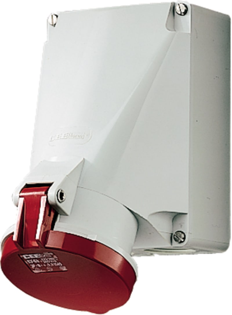 Wall-Mounted Socket Outlet 463-6, IP44 (1145A)