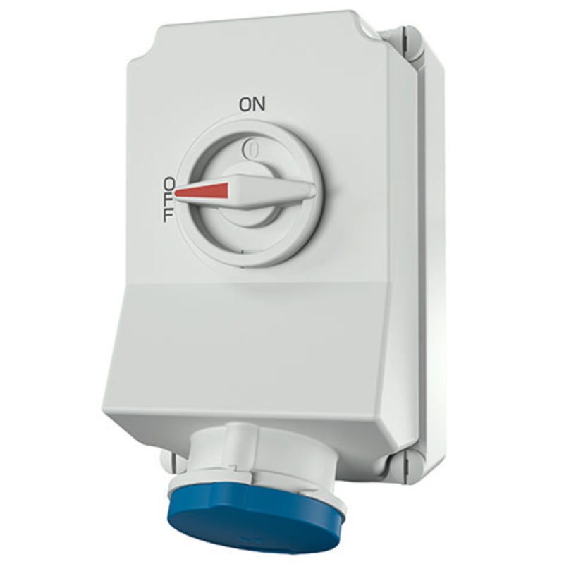 Wall-Mounted outlet DUO 363-9 IP44 (5955A)