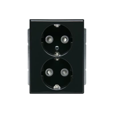 Impressivo In. DBL Socket without Frame Anthracite