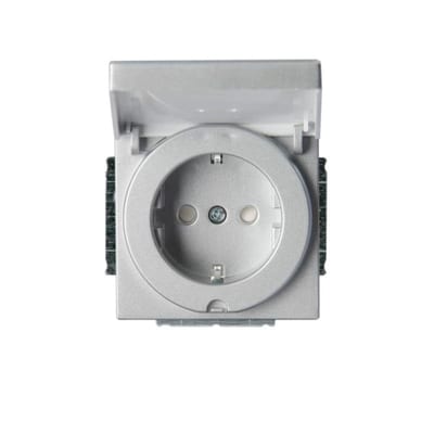 Impressivo In. ENK Socket M Cover IP21 Aluminium