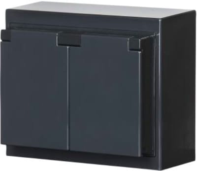 IMPRESSIVO surface-mounted double socket, IP44, anthracite
