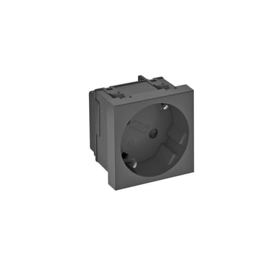 Single socket outlet 33 gr. black
