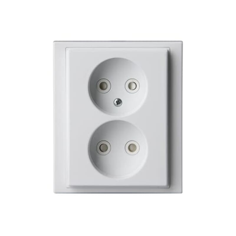 IMPRESSIVO In. Double SOCKET without EARTH WHITE (2TKA00000432)