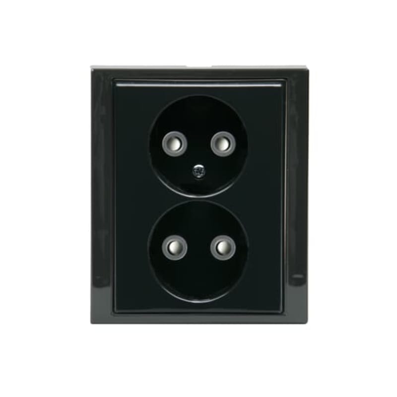 IMPRESSIVO In. Double SOCKET without EARTH Anthracite (2TKA00000339)