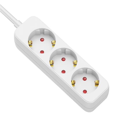 Elperium Extension Cable 3-Way 2.5m White