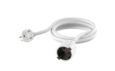 Extension cable WITH EARTH 3M White