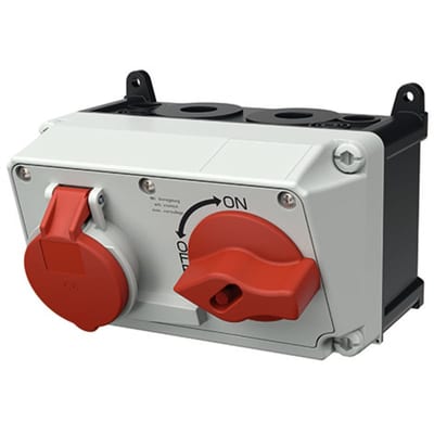 Wall-Mounted outlet DUO 316-6 IP44
