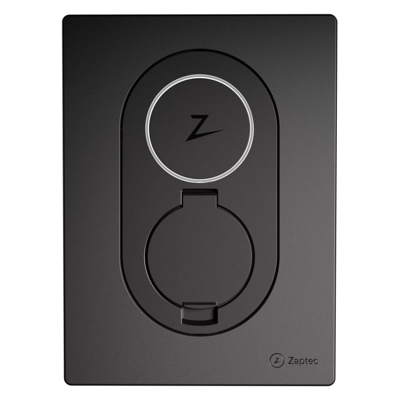 Front cover Zaptec Go Asfalt Black (ZM000761)