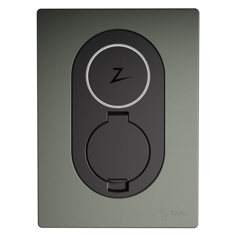Front cover Zaptec Go Mose Green (ZM000764)