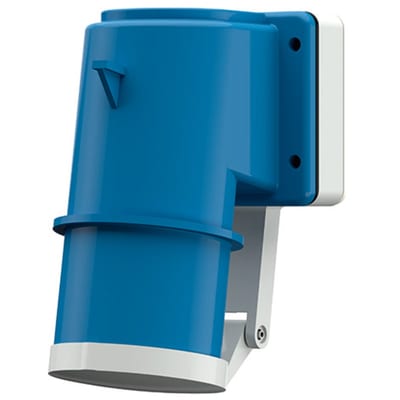 Panel-Mounted Appliance Inlet 332-9 IP44 Angled