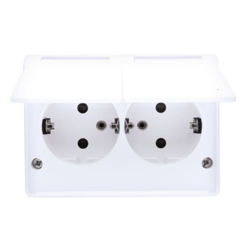 Double IP44 PVG SCREW White S54 (1505555)