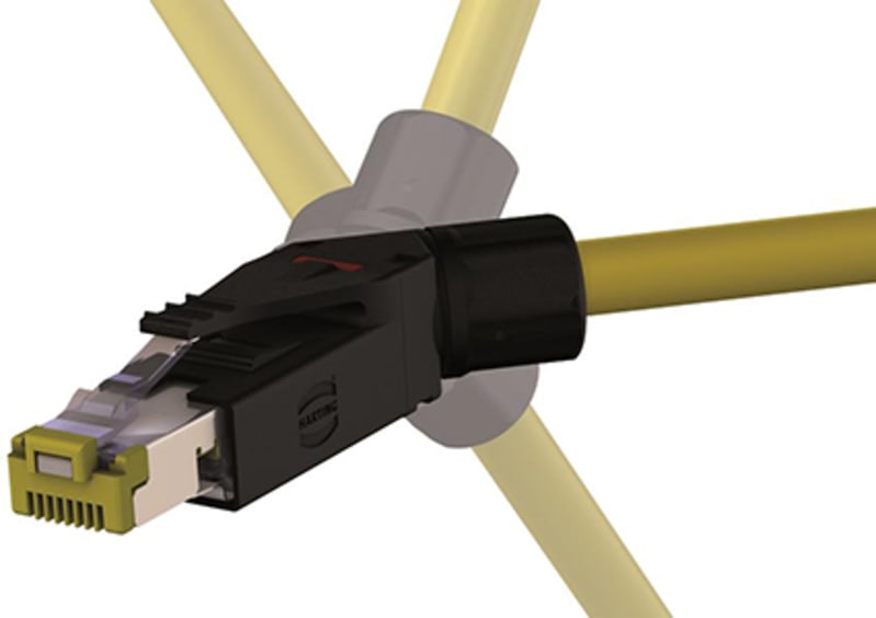 RJI 10G RJ45 plug CAT6, 8P IDC angled (9451511561)