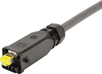 HAN3A RJ45 Hybrid 10G CAT6 plug 8+4P IDC (9451251760)