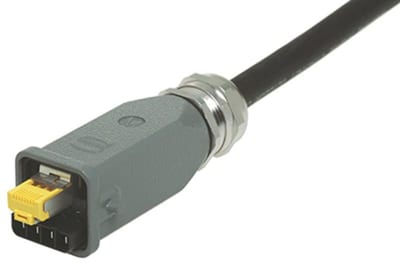 HAN3A RJ45 Hybrid 10G CAT6 plug 8+4P IDC (9451151760)