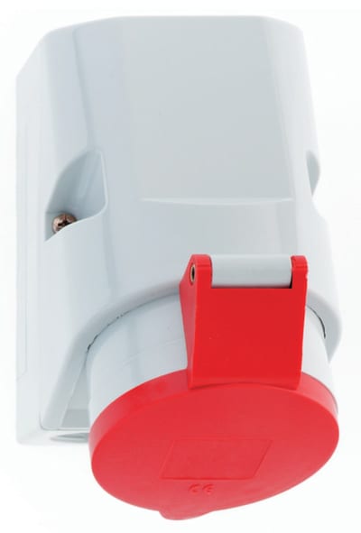 Socket outlet 332-6 IP44 Loop-through