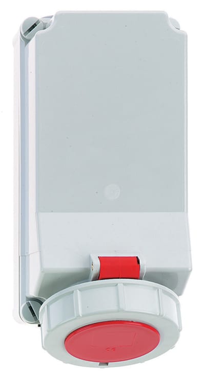 Socket outlet 332-6 IP67 Loop-through