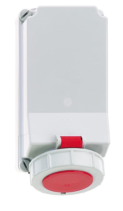 Socket outlet 432-6 IP67 Loop-through
