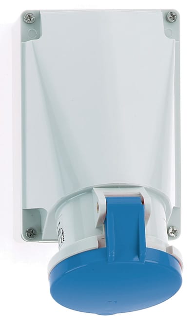 Socket outlet 263-6 IP44 Loop-through