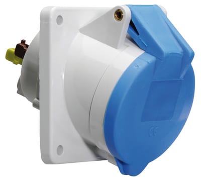 Recessed Socket, Oblique 316-9 IP44 (12863)